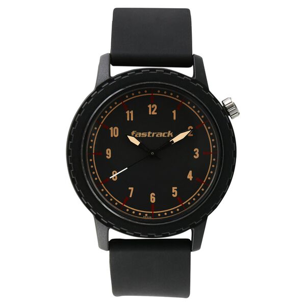 Fastrack Tees Quartz Analog Grey Dial Plastic Strap Unisex Watch - image number 0