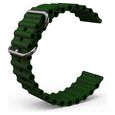 Fastrack Smart Dark Green Silicone Bubble Strap 22 mm - image number 1