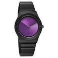 Vyb Arcane By Fastrack Quartz Analog Purple Dial Black Stainless Steel Strap Watch For Guys - image number 1