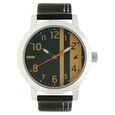 Fastrack Bare Basics Quartz Analog Black Dial Leather Strap Watch for Guys