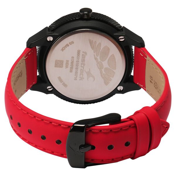 Fastrack Quartz Analog Anthracite Dial Leather Strap Watch for Girls - image number 4