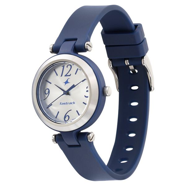 Fastrack Trendies Quartz Analog White Dial Silicone Strap Watch for Girls - image number 2