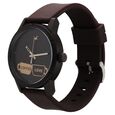 Fastrack Tees Quartz Analog Brown Dial Silicone Strap Watch for Guys - image number 2