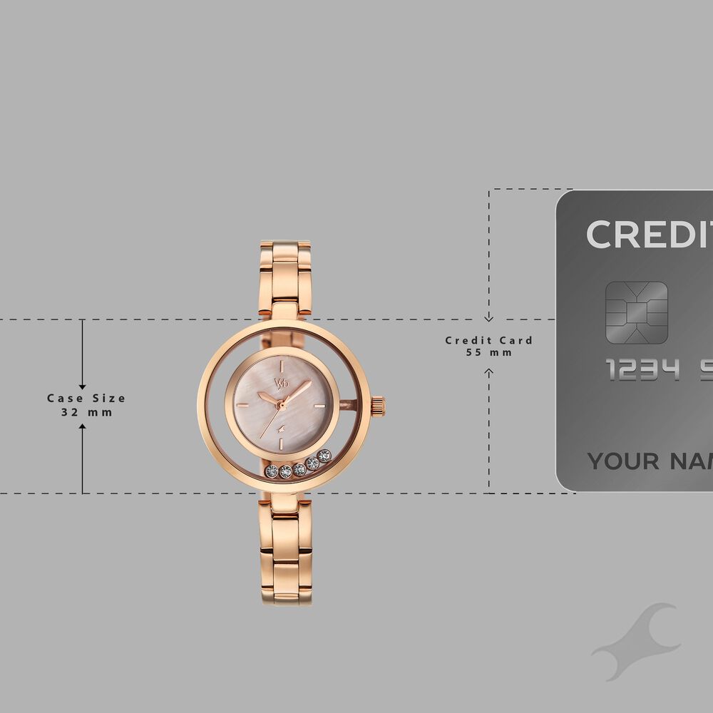 Buy Online Vyb Starlet By Fastrack Quartz Analog Rose Mother of