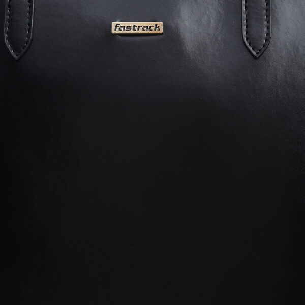 Fastrack Modern Satchel Bag for Women | Chic, Stylish Bag for Girls, Ladies, Women | Spacious Bag with Internal Organisers Made from High-Quality Faux Leather (Black) - image number 8