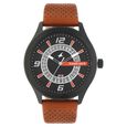 Fastrack Loopholes Quartz Analog with Date Black Dial Leather Strap Watch for Guys - image number 0