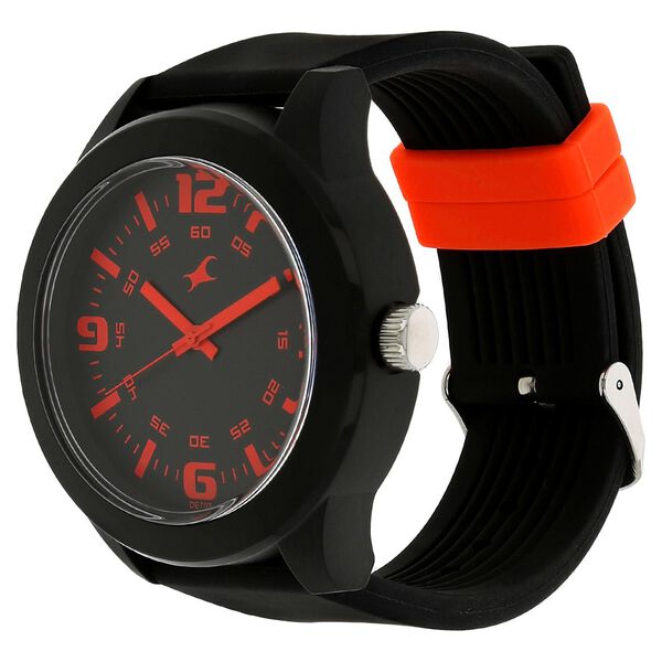 Fastrack Quartz Analog Black Dial Plastic Strap Watch for Unisex - image number 1