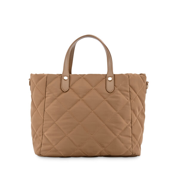 Fastrack Quilted Nylon Tote in Tan - image number 4
