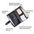 Black snapfold wallet - image number 1