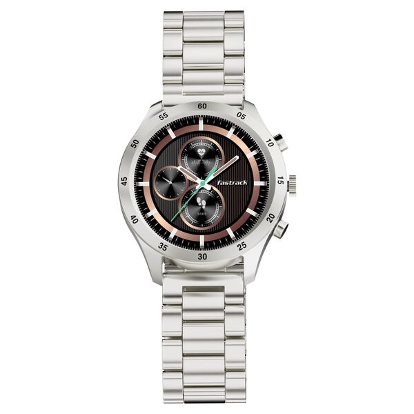 Fastrack Magnus FX2 Unisex Smart Watch With Silver Metal Strap - image number 3