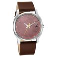 Fastrack Stunners Quartz Analog Red Dial Leather Strap Watch for Guys - image number 1