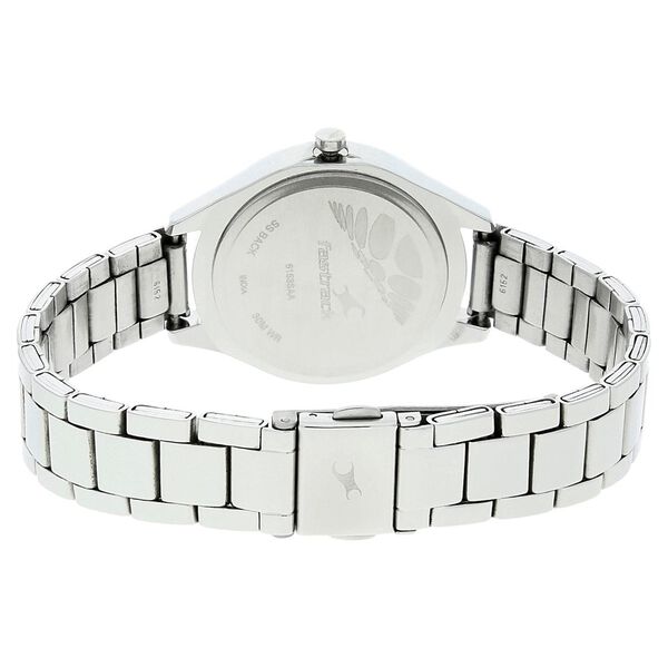 Fastrack Quartz Analog Silver Dial Stainless Steel Strap Watch for Girls - image number 3