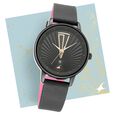 Fastrack Ruffles Quartz Analog with Date Grey Dial Leather Strap Watch for Girls