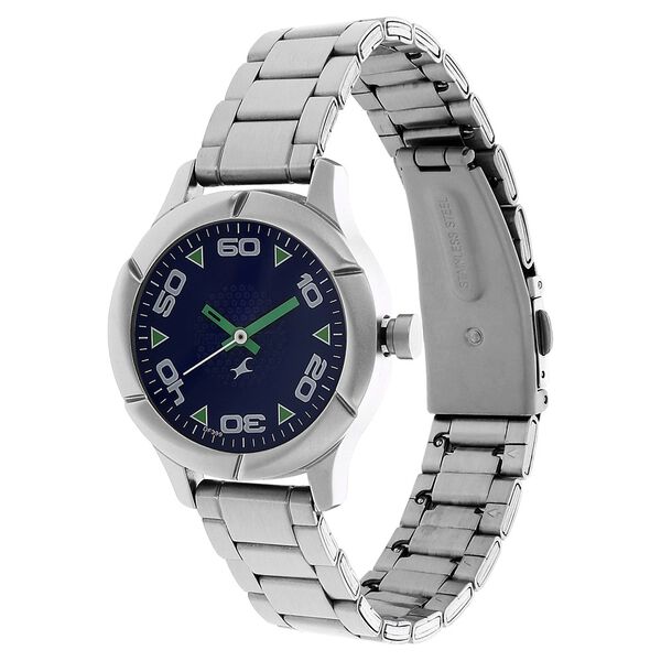 Fastrack Quartz Analog Blue Dial Stainless Steel Strap Watch for Girls - image number 1