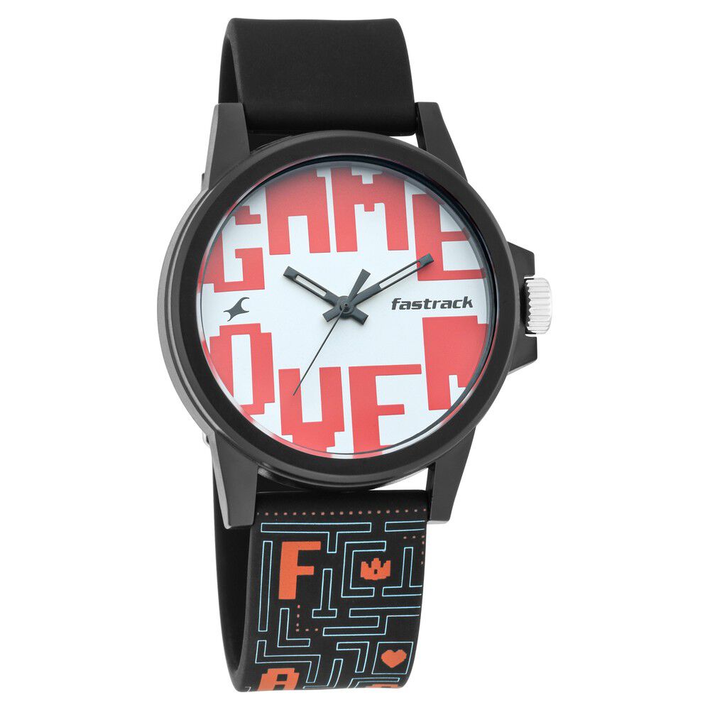 Buy Online Fastrack Arcade Quartz Analog Multicoloured Dial Silicone Strap Unisex Watch ns68012pp01 Fastrack