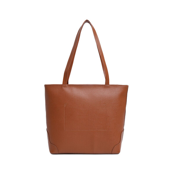 Fastrack Stylish Textured Tote Bag for Women | Trendy Casual Bag for Ladies, Women, Girls | Everyday College Bag Made of High-Quality Faux Leather (Tan) - image number 2