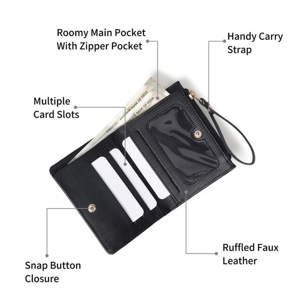 Miniclick black wallet - image number 1