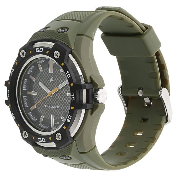 Fastrack Quartz Analog Black Dial Plastic Strap Watch for Guys - image number 1