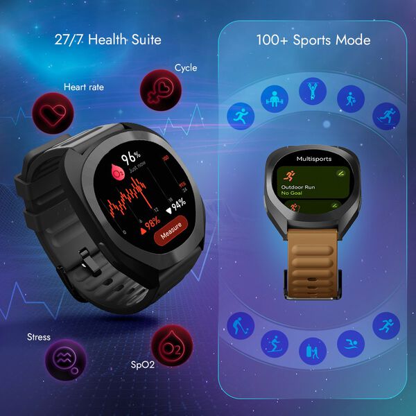 Fastrack Cosmix Smartwatch 1.32" inch AMOLED Display, Cosmic Drive Inspired Case Design, AI Watcface , AI Chat, IP68 - image number 4