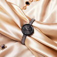 Fastrack Vyb Starlet Quartz Analog Black Dial Metal Strap Watch for Girls - image number 2