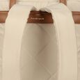 Quilted carry laptop backpack- beige - image number 9