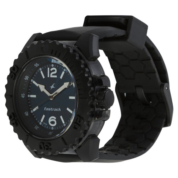 Fastrack Quartz Analog Blue Dial Plastic Strap Watch for Guys - image number 1