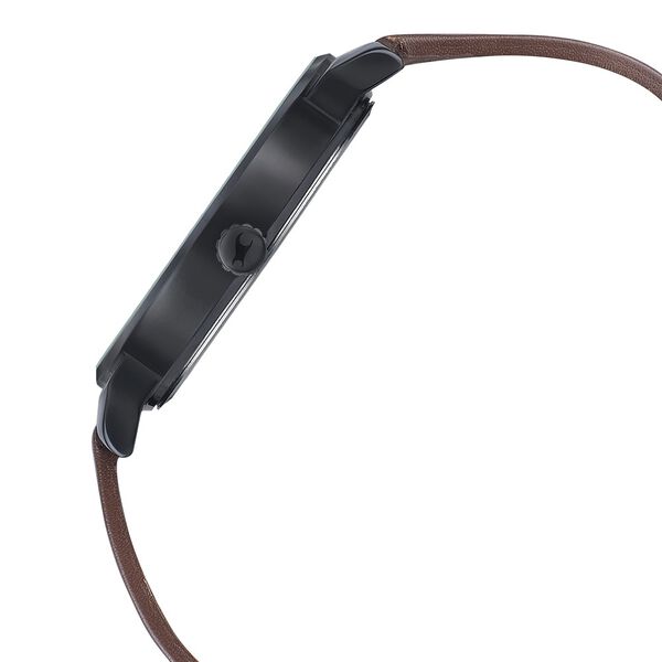 Fastrack Style Up Silver Dial Leather Strap Watch for Guys - image number 3
