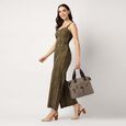 Fastrack Brown Colorblock Nylon Satchel - image number 1