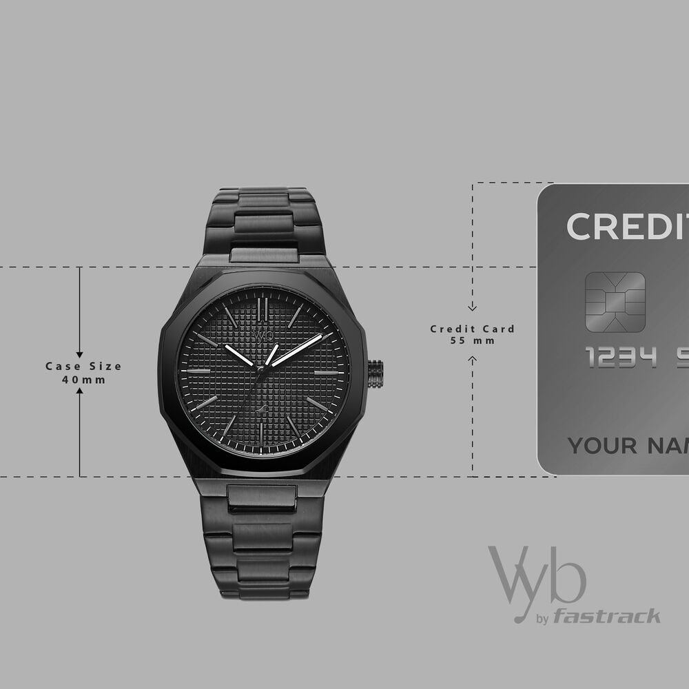 Buy Online Vyb Challenger By Fastrack Quartz Analog Black Dial