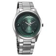 Fastrack Groove Quartz Analog Green Dial Silver Stainless Steel Strap Watch For Guys - image number 1