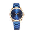 Fastrack Vyb Charmer Quartz Analog Blue Dial Stainless Steel Strap Watch for Girls - image number 0