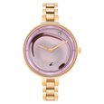 Fastrack MetaWe Quartz Analog Pink Dial Stainless Steel Strap Watch For Girls - image number 0