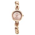 Vyb Siren By Fastrack Quartz Analog Pink Dial Rose Gold Stainless Steel Strap Watch For Girls - image number 1