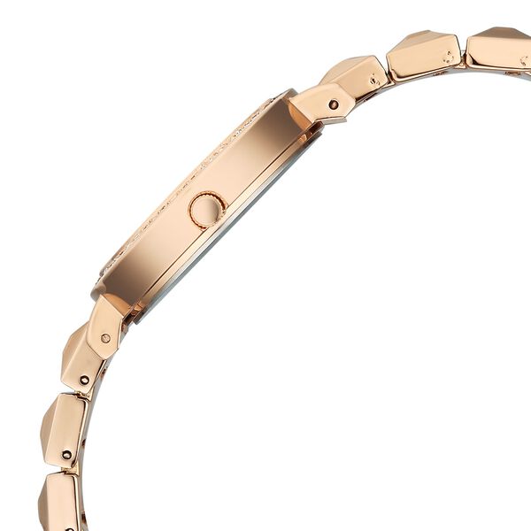 Vyb Enigma By Fastrack Quartz Analog Pink Dial Rose Gold Metal Strap Watch For Girls - image number 5