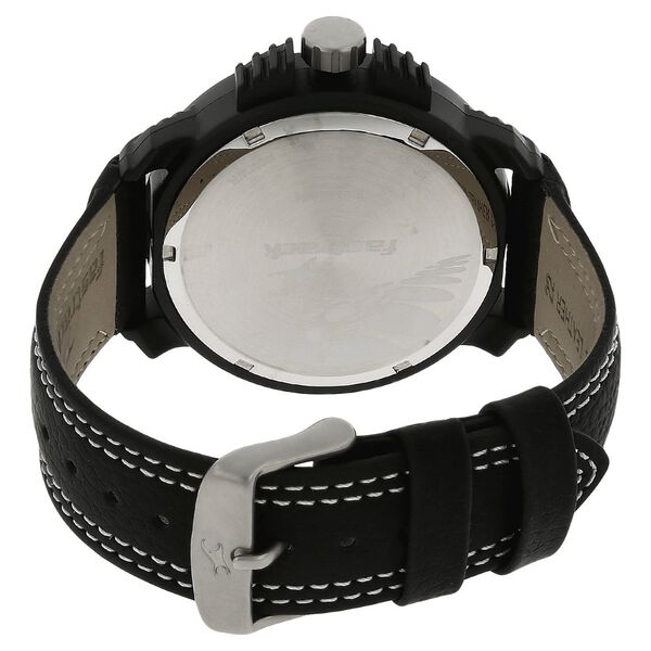 Fastrack Quartz Analog Silver Dial Leather Strap Watch for Guys - image number 3