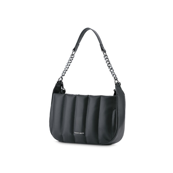 Fastrack Quilt Crush Shoulder Bag in Black - image number 3