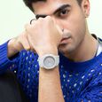 Vyb Hustler By Fastrack Quartz Analog Grey Dial Metal Strap Watch For Guys - image number 6