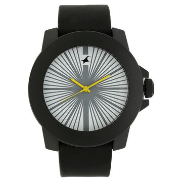 Fastrack Quartz Analog White Dial Plastic Strap Watch for Unisex