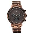 Fastrack Kronos Multifunction Black Dial Stainless Steel Strap Watch for Guys