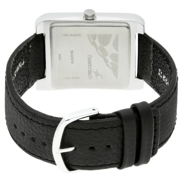 Fastrack Quartz Analog White Dial Leather Strap Watch for Guys - image number 3