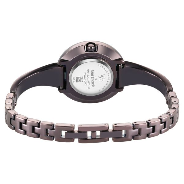 Fastrack Vyb Diva Quartz Analog Purple Dial Purple Metal Strap Watch For Women - image number 4