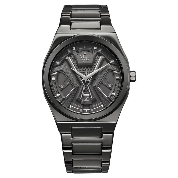 Vyb Limitless By Fastrack Quartz Analog Grey Dial Metal Strap Watch For Guys - image number 2