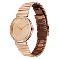 Fastrack Vyb Charmer Quartz Analog Rose Gold Dial Metal Strap Watch For Girls - image number 4
