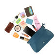 Fastrack Pleat-Quilted Satchel with Acetate Chain Handle in Blue - image number 6