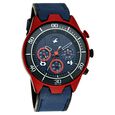 Fastrack All Nighters Quartz Multifunction Blue Dial Leather Strap Watch for Guys - image number 1