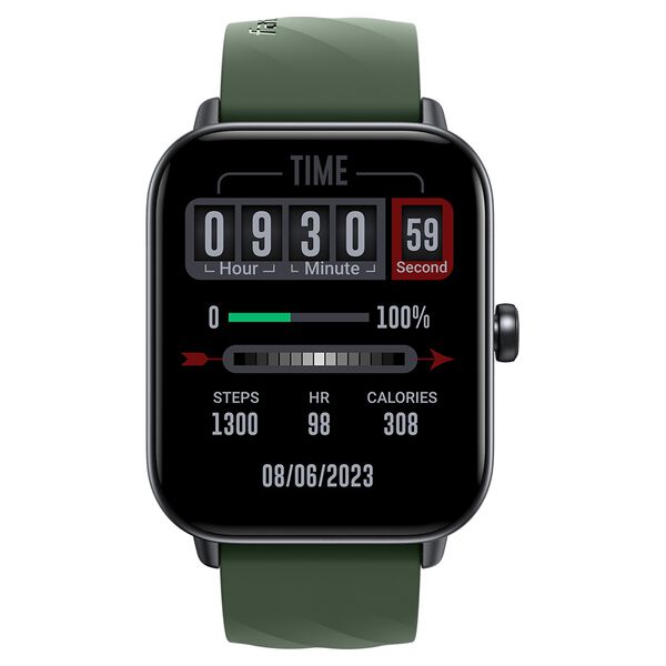 Fastrack Rider with 4.64 cm TFT LCD Display, SingleSync BT Calling Unisex Smart Watch with Green Strap - image number 0