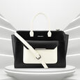 Fastrack Chic Carry-All Laptop Tote in White and  Blue
