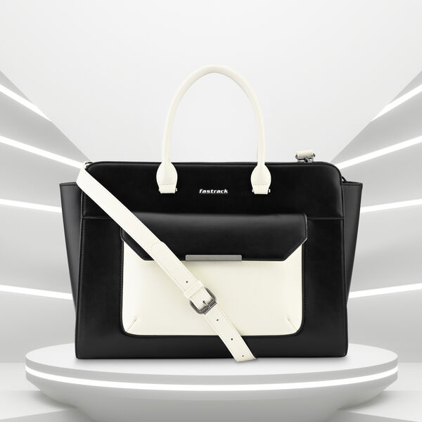 Fastrack Chic Carry-All Laptop Tote in Black - image number 0