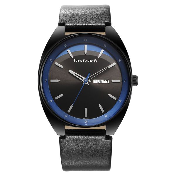 Fastrack Snob X Black Dial Leather Strap Watch for Guys - image number 0