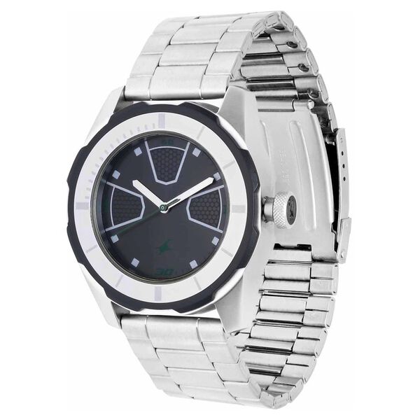 Fastrack Quartz Analog Black Dial Stainless Steel Strap Watch for Guys - image number 1